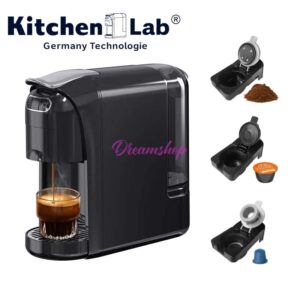 Machine à Café Kitchen Lab 4 en 1 – 1400W – 20 Bars