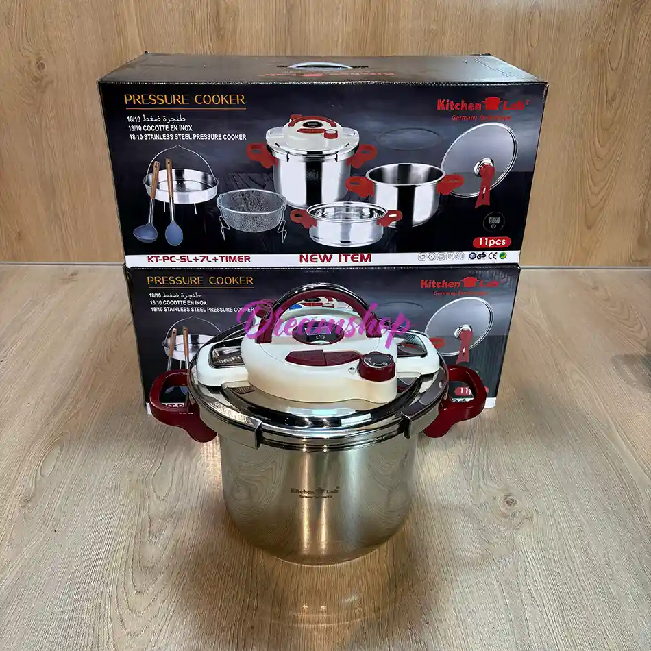 Cocotte Minute CLIPSO KitchenLab Technologie Germany 18/10 7+5 Litre 11 piece