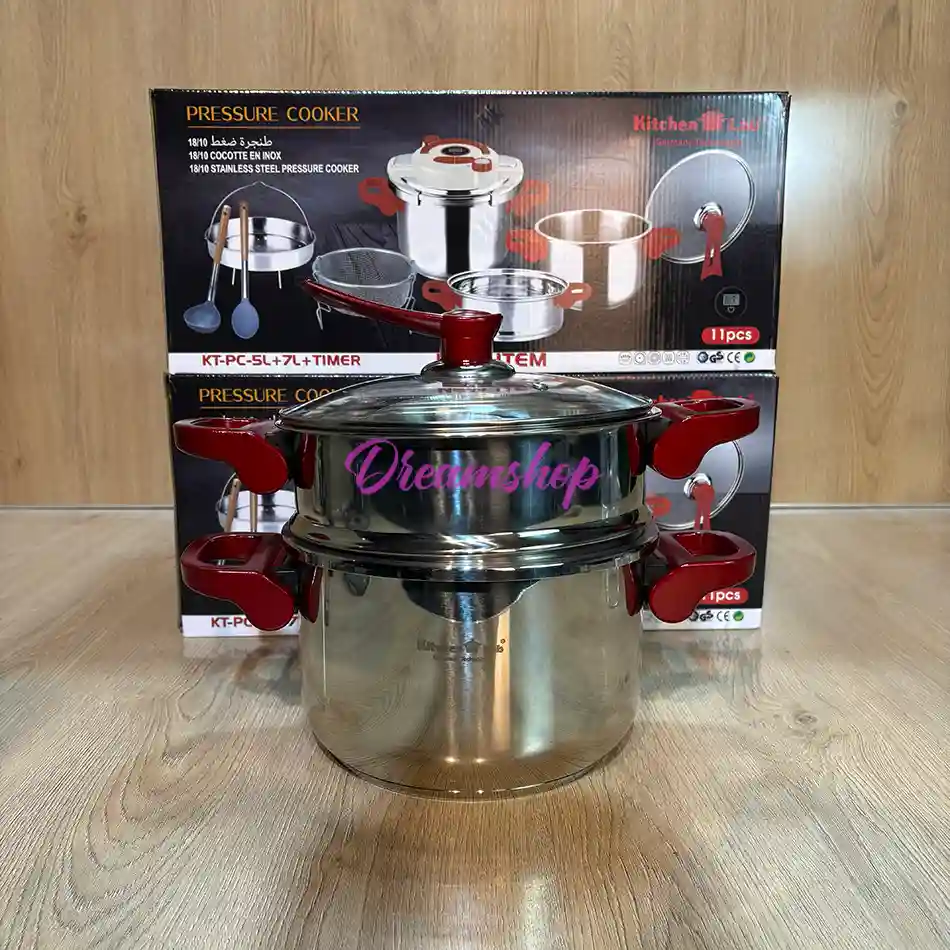 Cocotte Minute CLIPSO KitchenLab Technologie Germany 18/10 7+5 Litre 11 piece