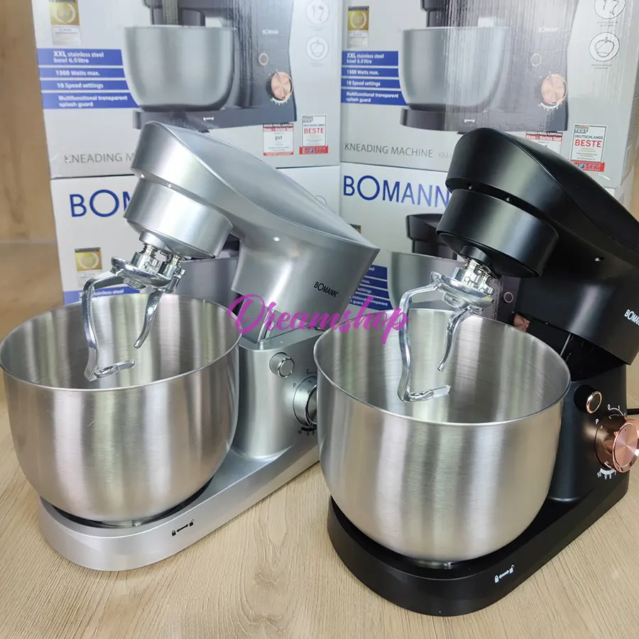 Bomann Germany Robot Pétrin Multifonction 6L Double Crochet 1500W