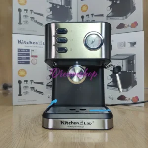 Cafetière inox a Bras 4 en 1 – 20 Bars 1050W 1.5L Café Poudre et MultiCaps KitchenLab KT-CM-001